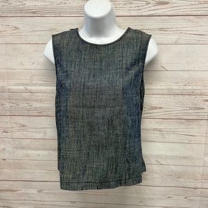 Michael Stars Linen Crew Neck Top